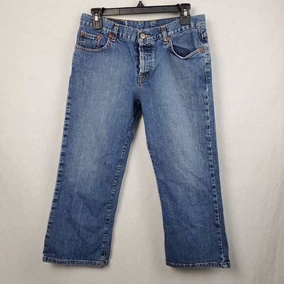 Lucky Brand Sz 8/29 Stretch Easy Rider Denim Capri - Picture 1 of 12